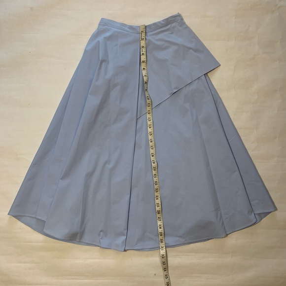 Zara Blue High Waist Midi Skirt Size XS - Picture 9 of 10